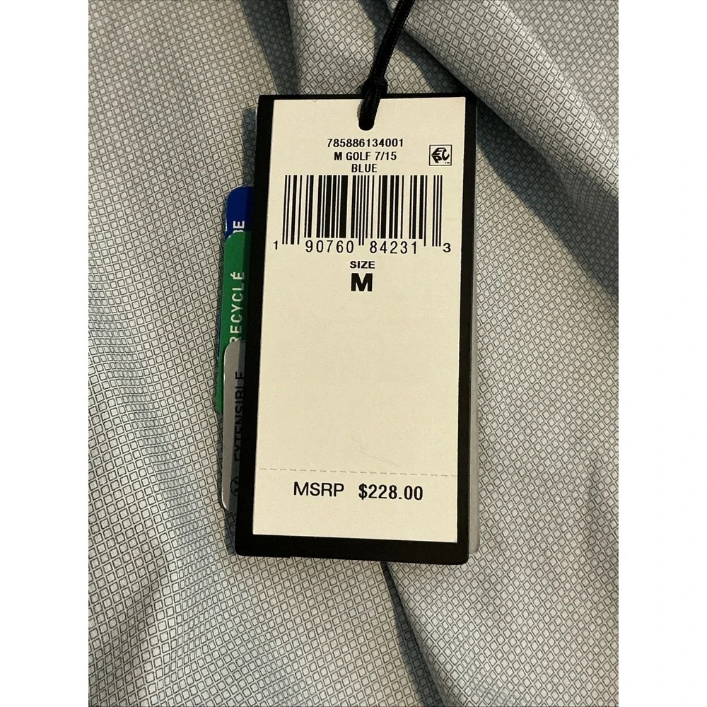 Ralph Lauren RLX Golf Jacket Mens‎ Sz M Blue Full Zip Water Repellent Vest $228